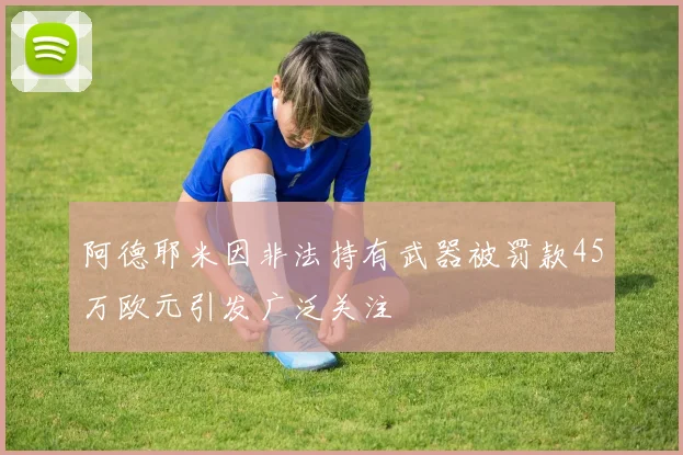 阿德耶米因非法持有武器被罚款45万欧元引发广泛关注